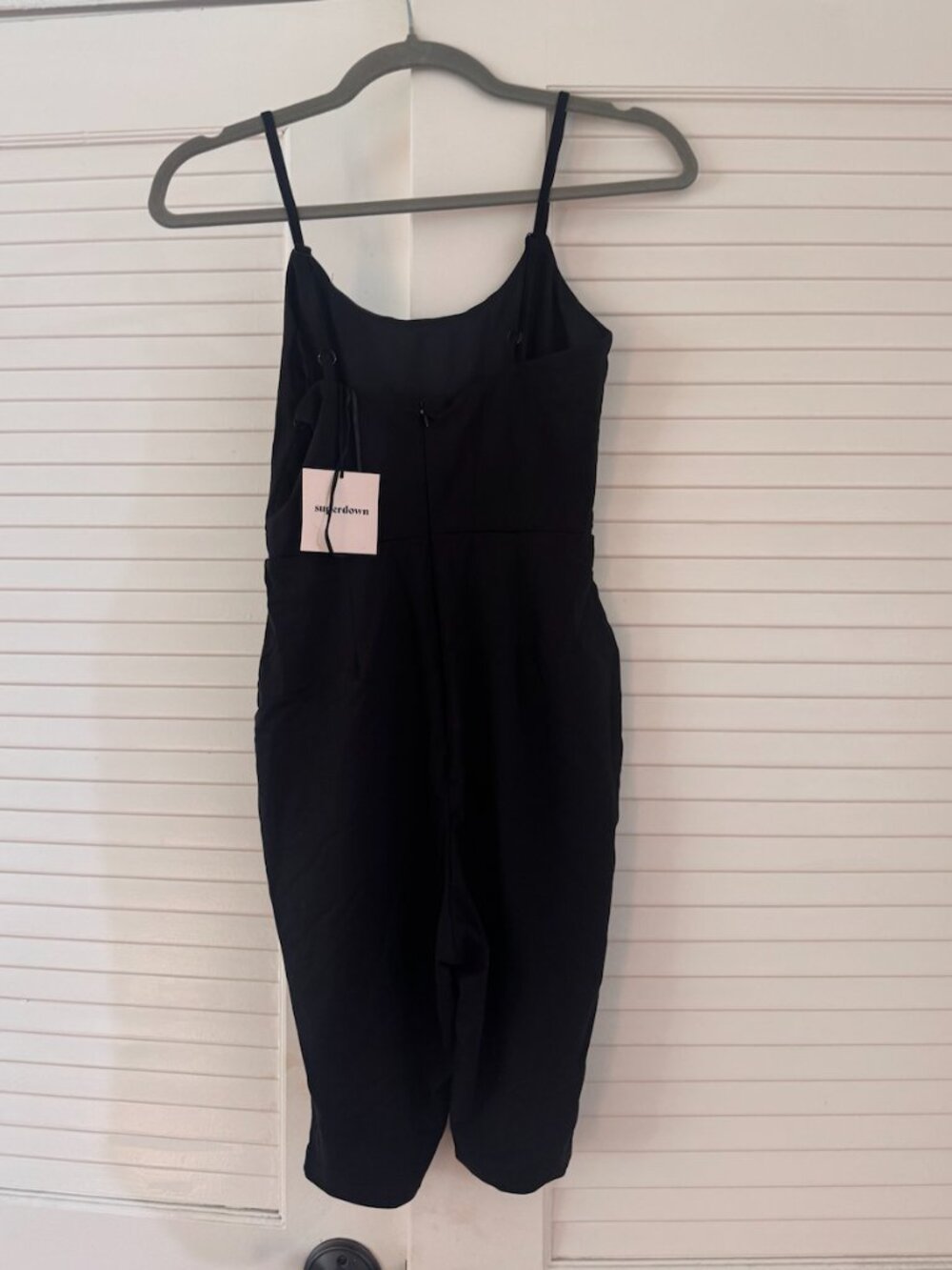 Black Superdown Jumpsuit Size XS NWT